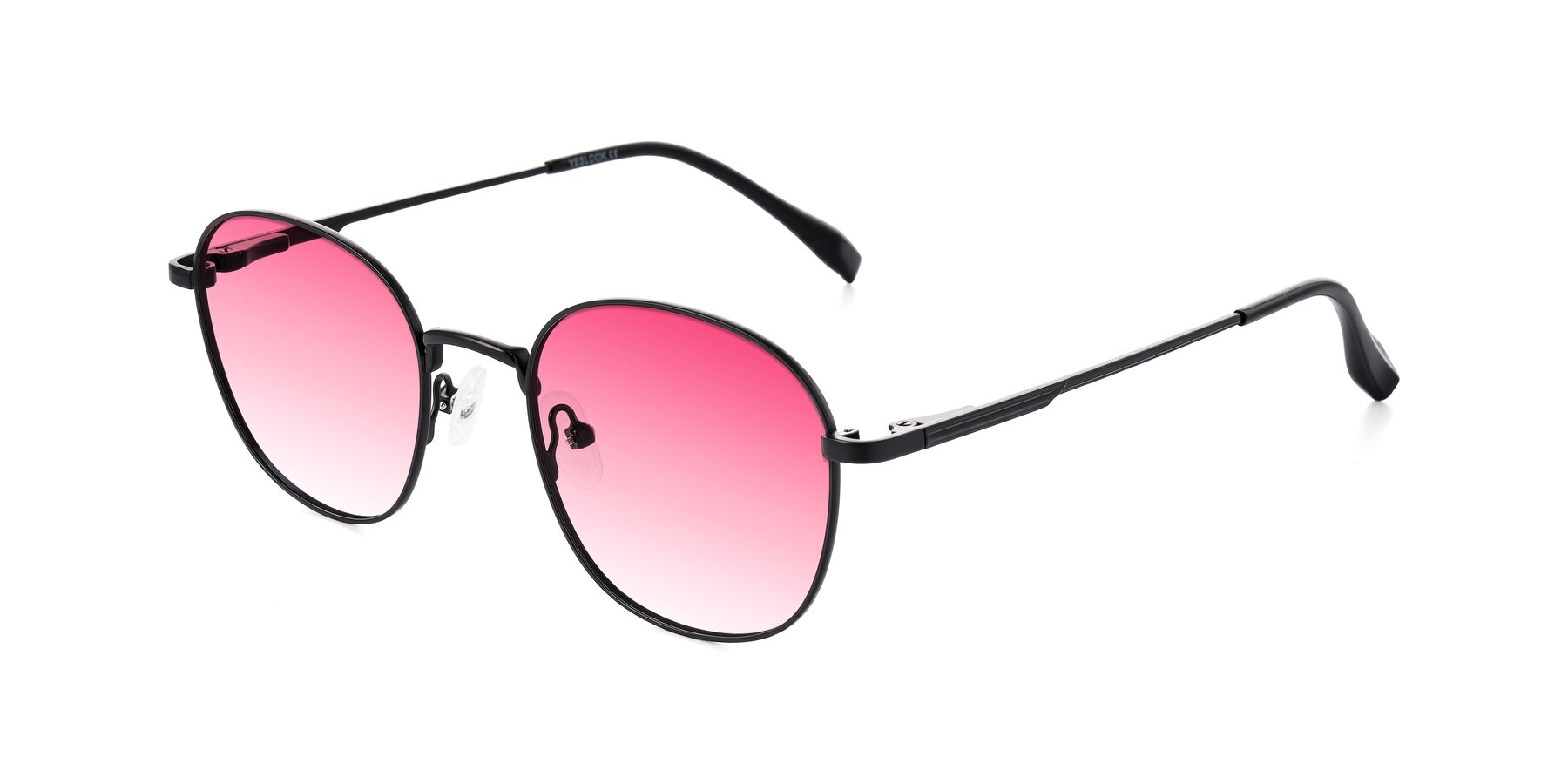 Angle of Inver in Black with Pink Gradient Lenses