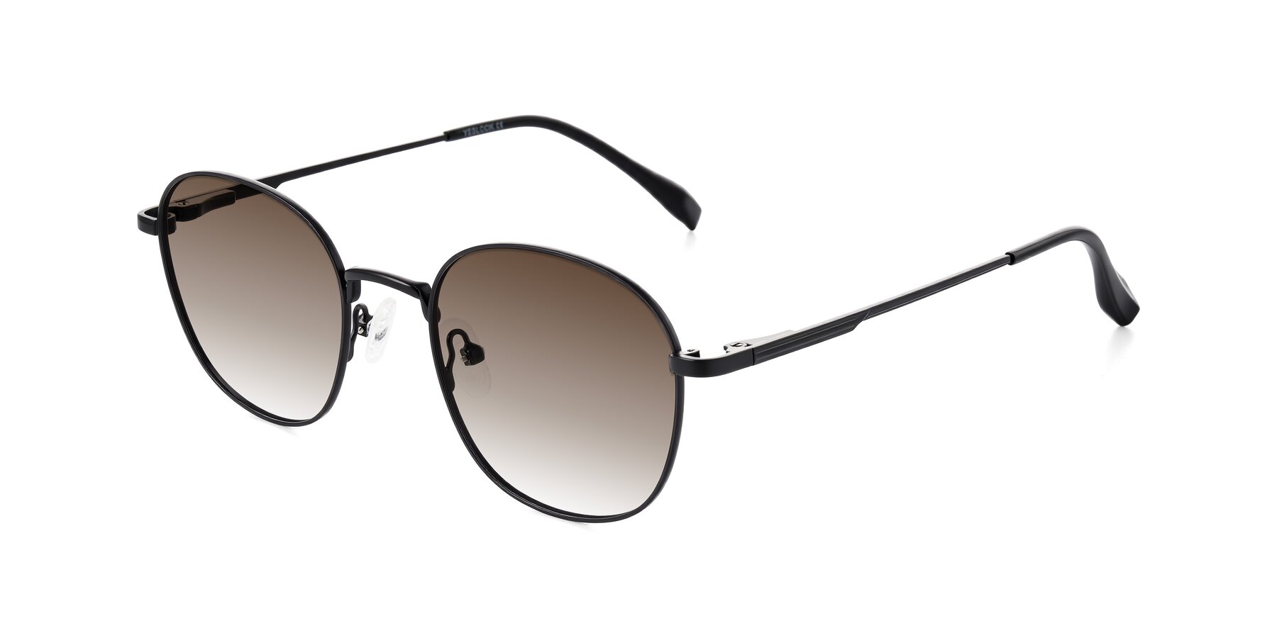 Angle of Inver in Black with Brown Gradient Lenses