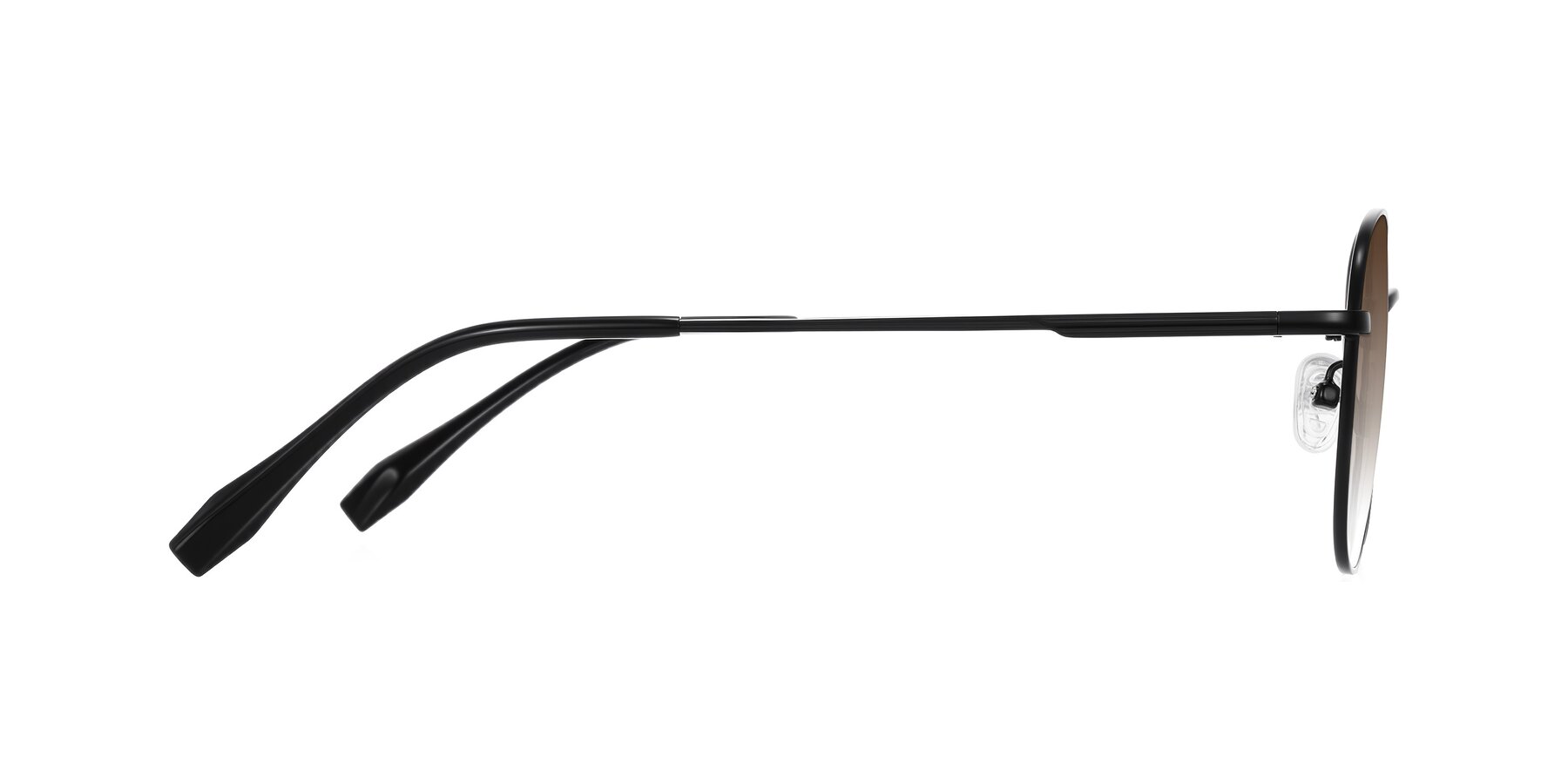 Side of Inver in Black with Brown Gradient Lenses