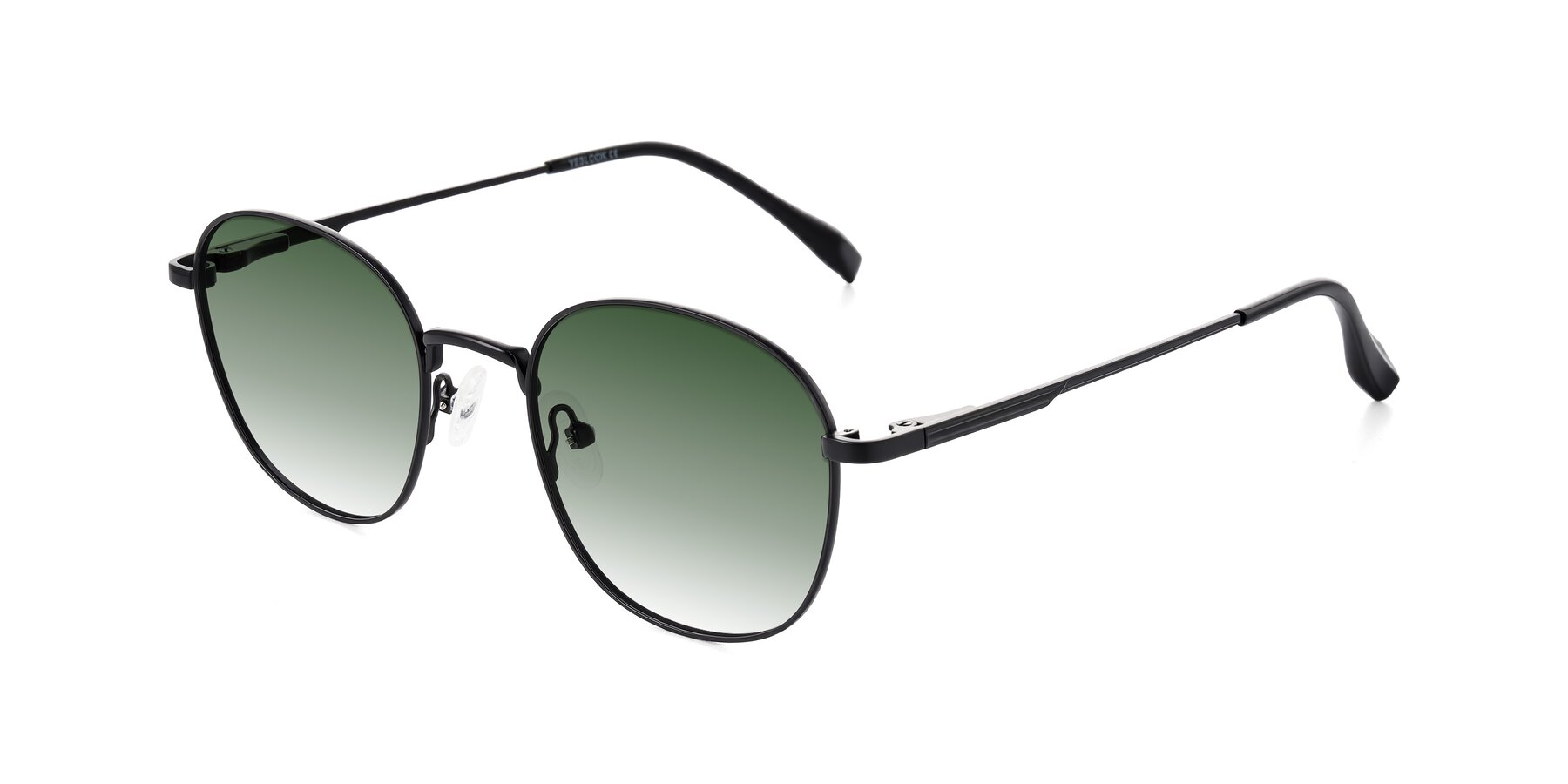 Angle of Inver in Black with Green Gradient Lenses