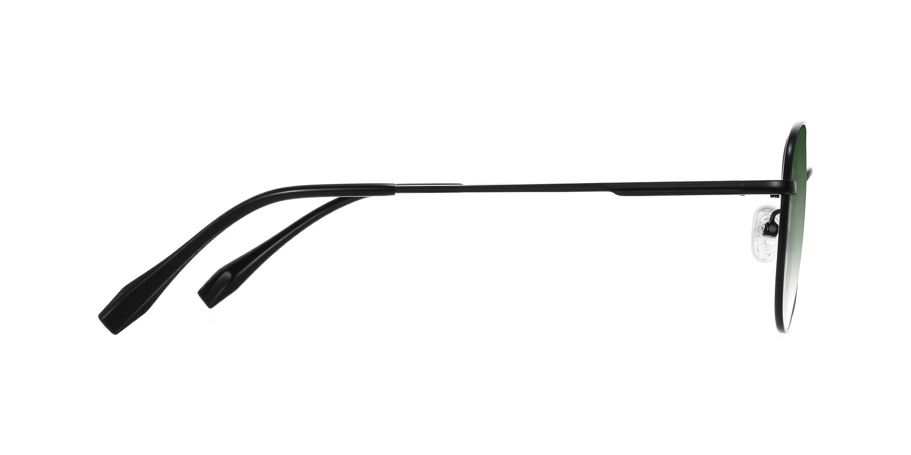 Side of Inver in Black with Green Gradient Lenses