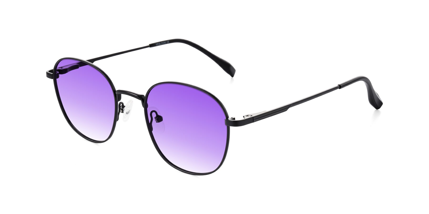 Angle of Inver in Black with Purple Gradient Lenses