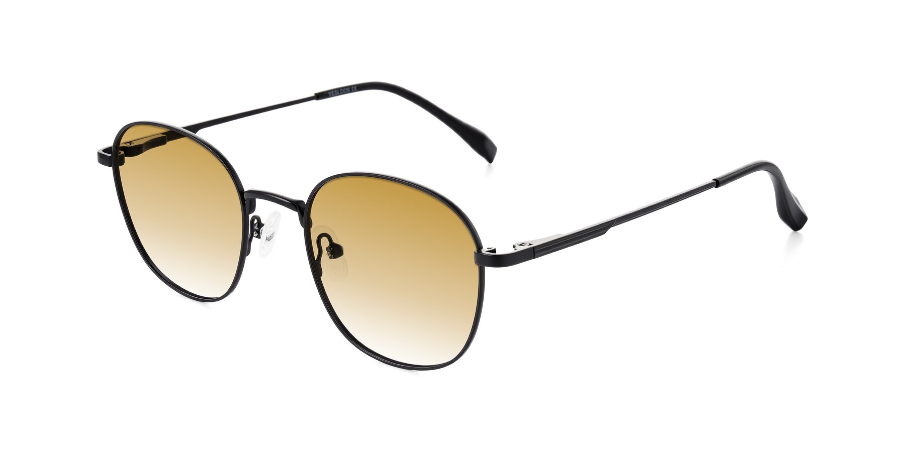 Angle of Inver in Black with Champagne Gradient Lenses