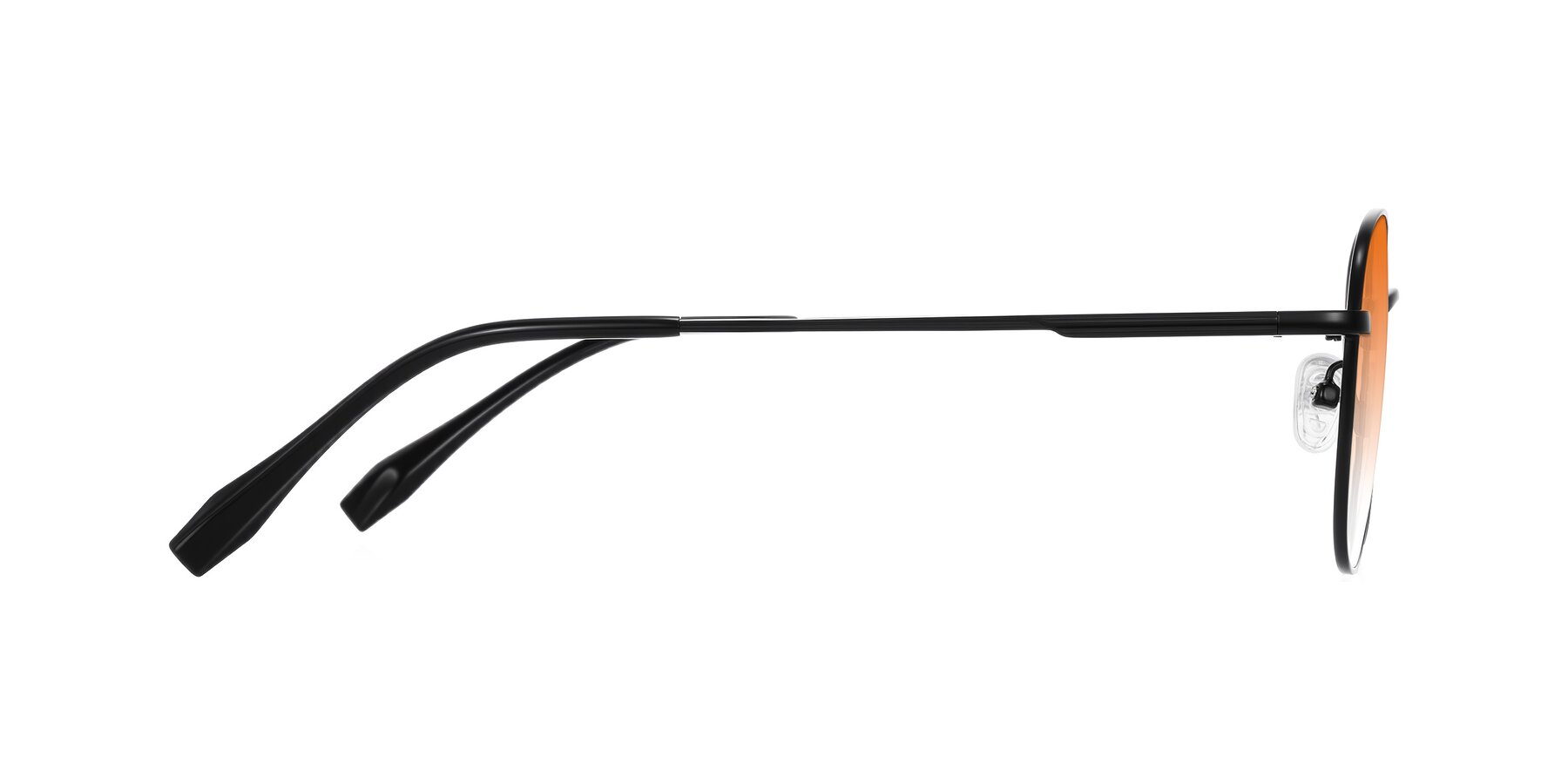 Side of Inver in Black with Orange Gradient Lenses