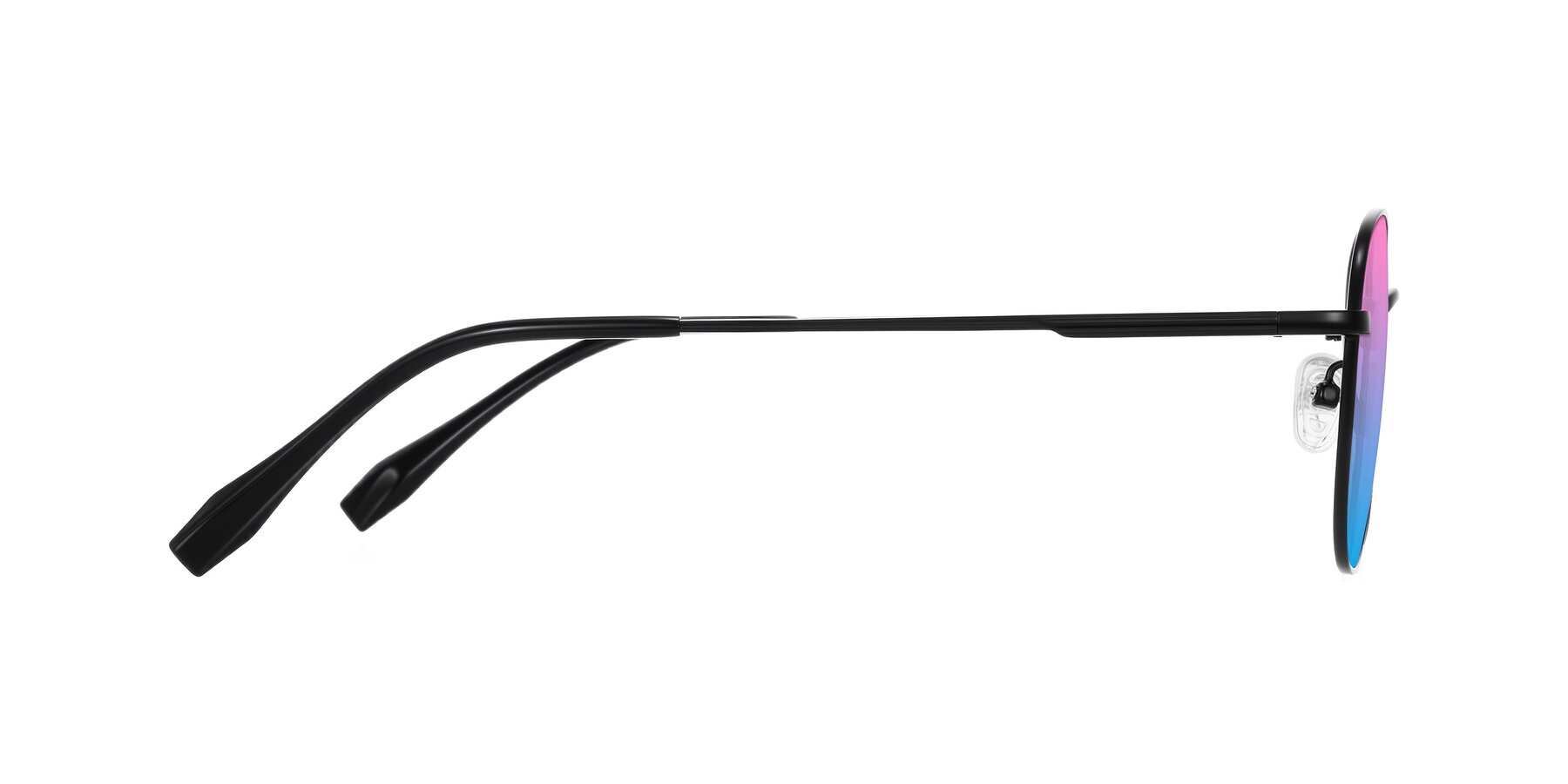 Side of Inver in Black with Pink / Blue Gradient Lenses