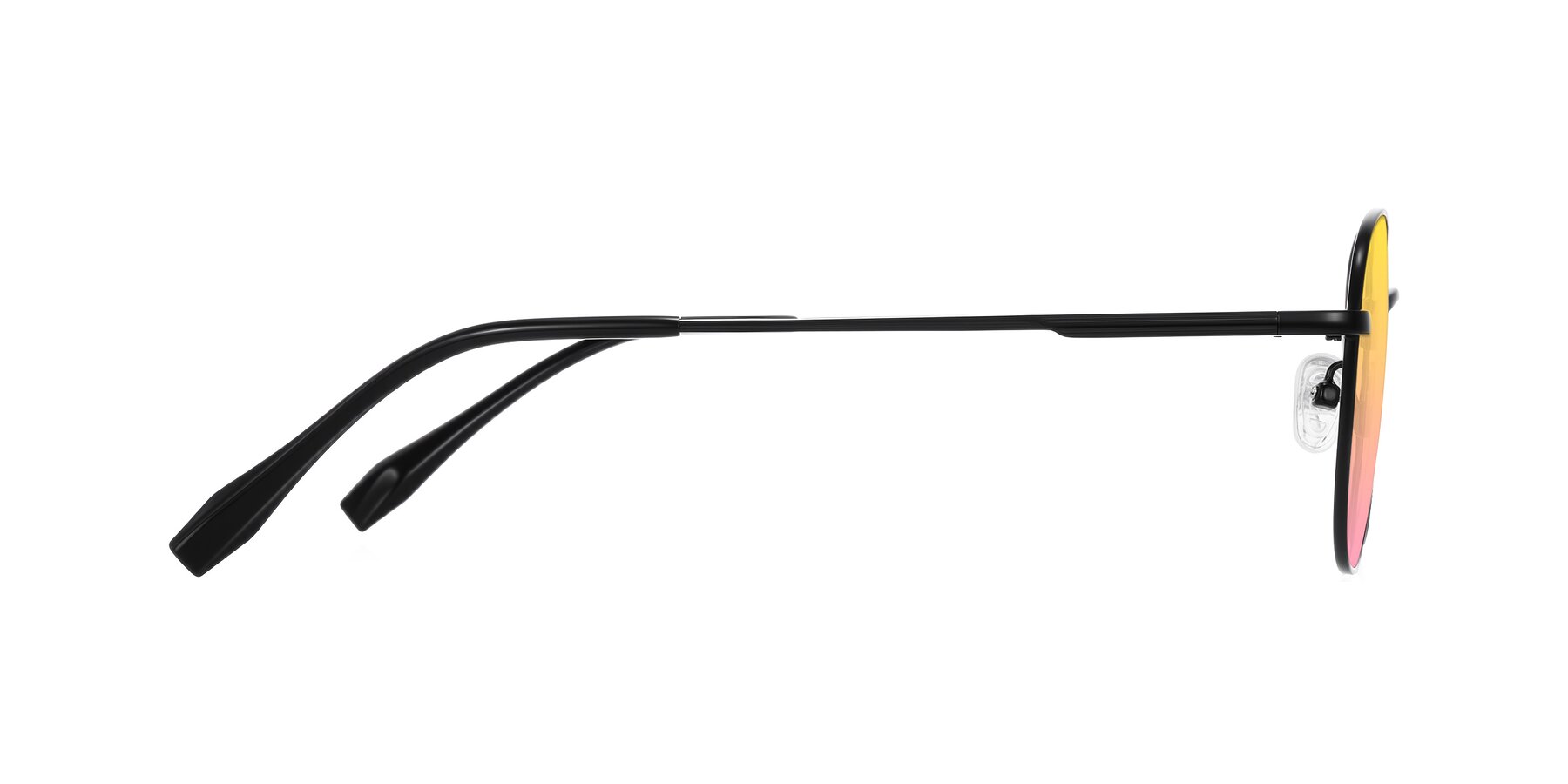 Side of Inver in Black with Yellow / Pink Gradient Lenses