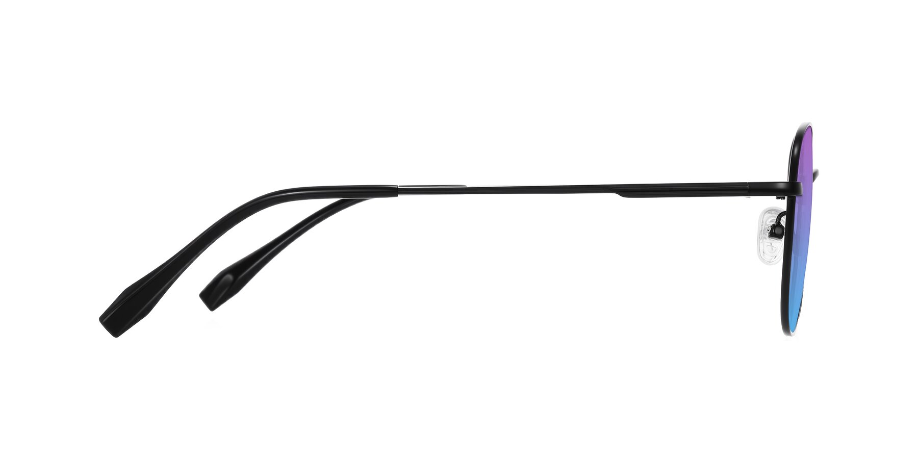 Side of Inver in Black with Purple / Blue Gradient Lenses