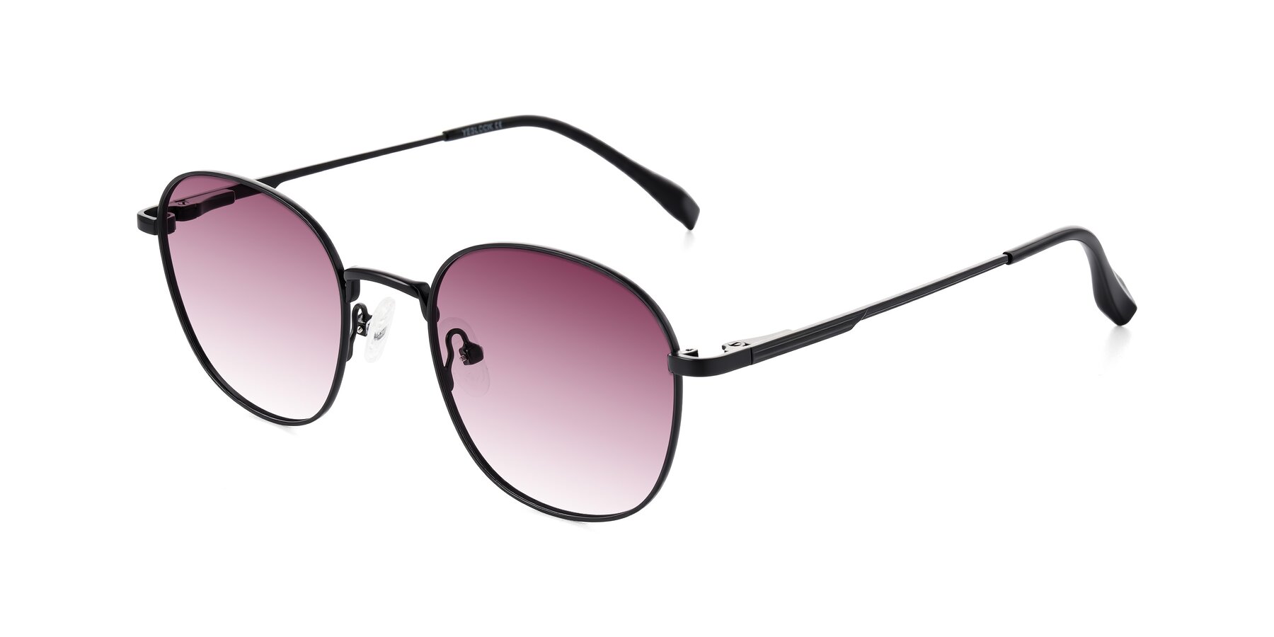 Angle of Inver in Black with Wine Gradient Lenses