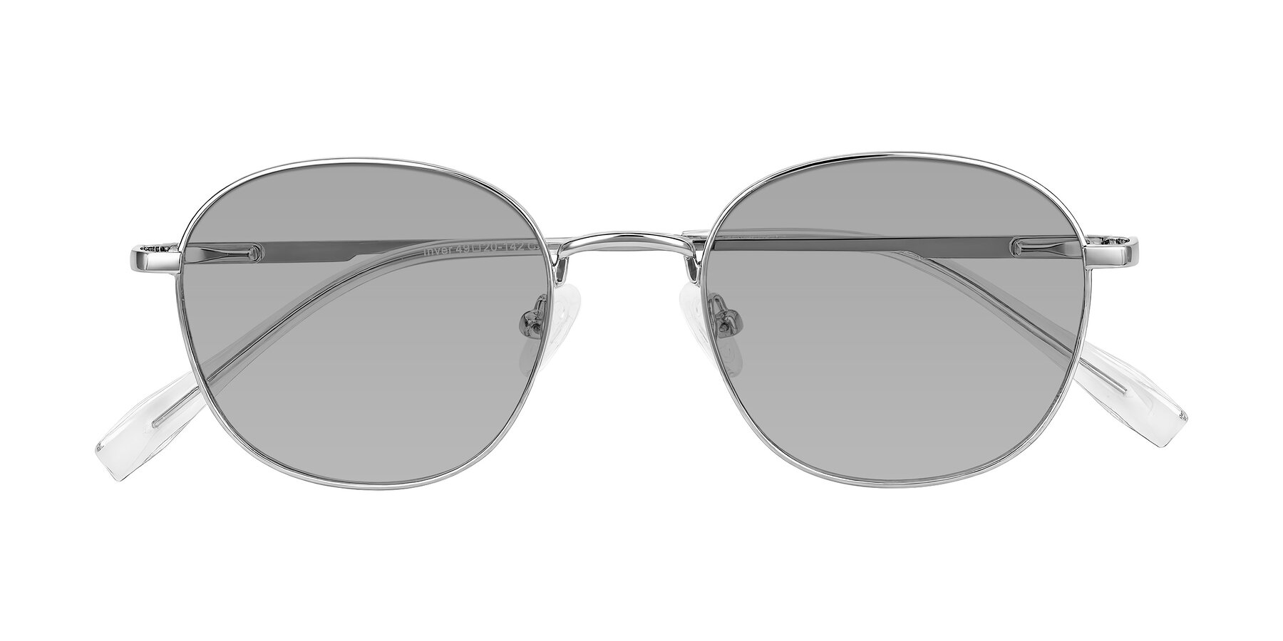 Folded Front of Inver in Silver with Light Gray Tinted Lenses