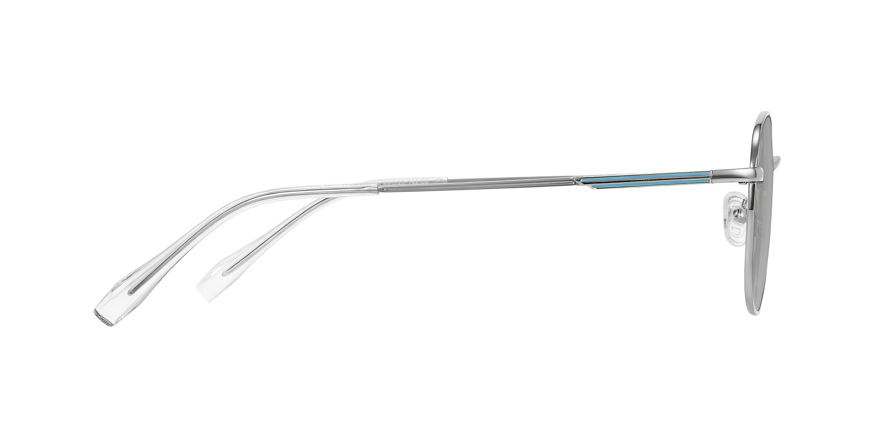 Side of Inver in Silver with Light Gray Tinted Lenses