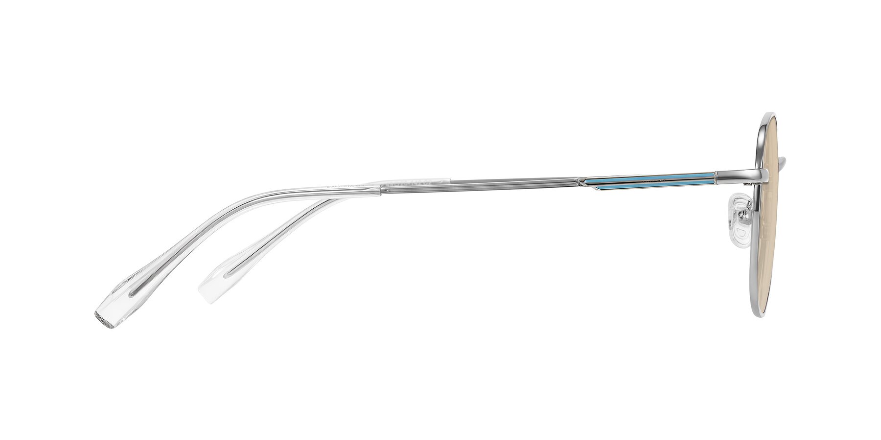 Side of Inver in Silver with Light Brown Tinted Lenses