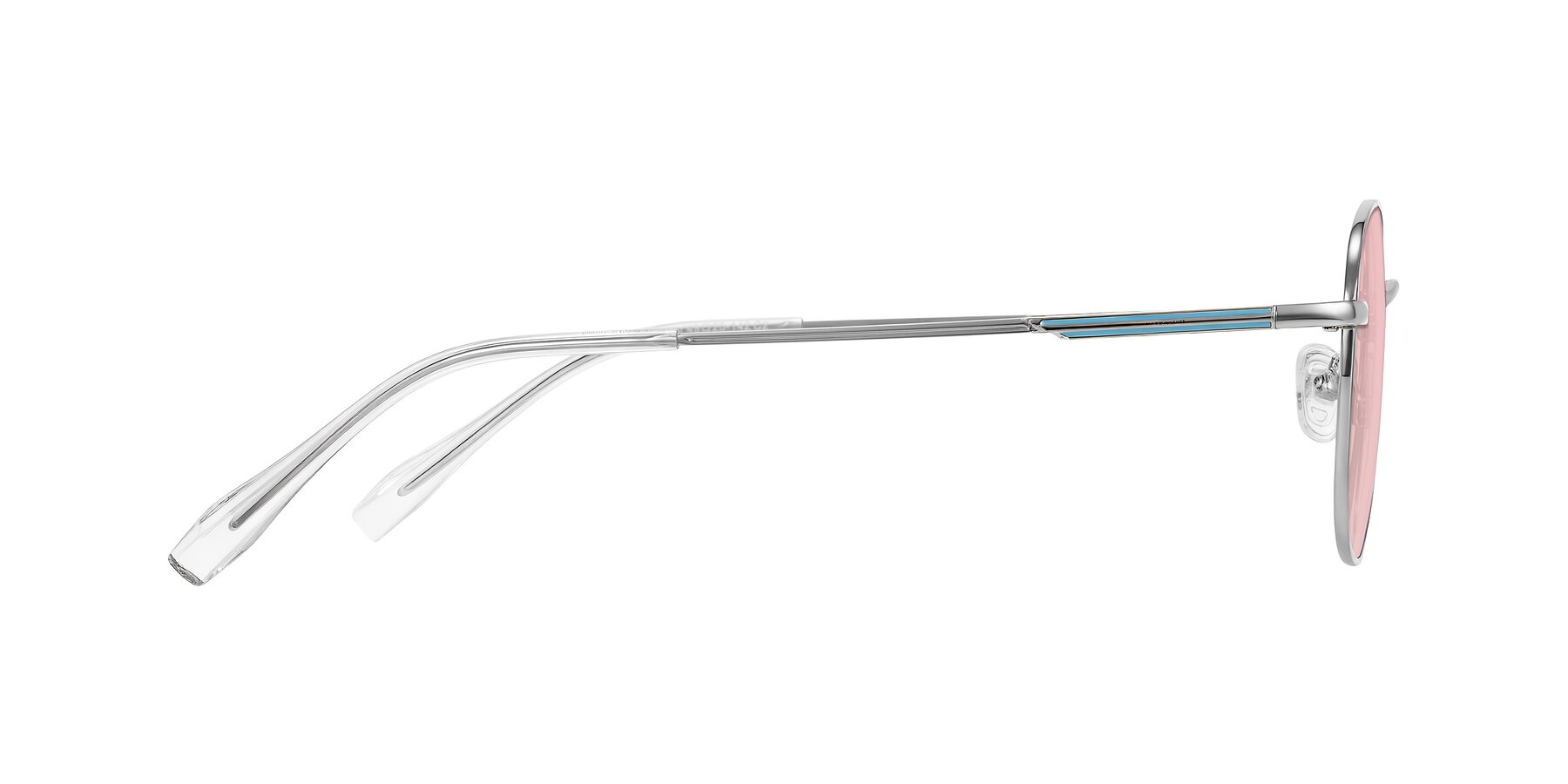 Side of Inver in Silver with Light Garnet Tinted Lenses