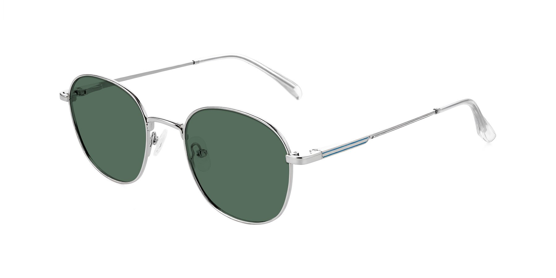 Angle of Inver in Silver with Green Polarized Lenses