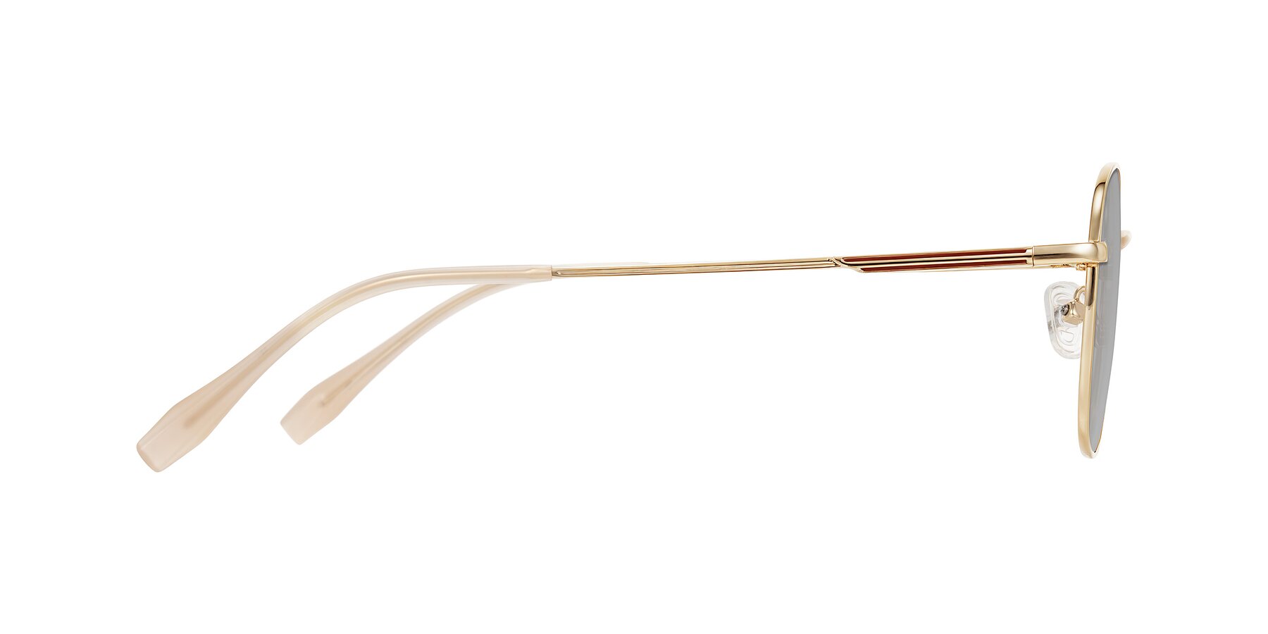 Side of Inver in Gold with Light Gray Tinted Lenses