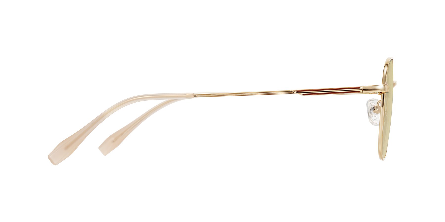 Side of Inver in Gold with Light Champagne Tinted Lenses