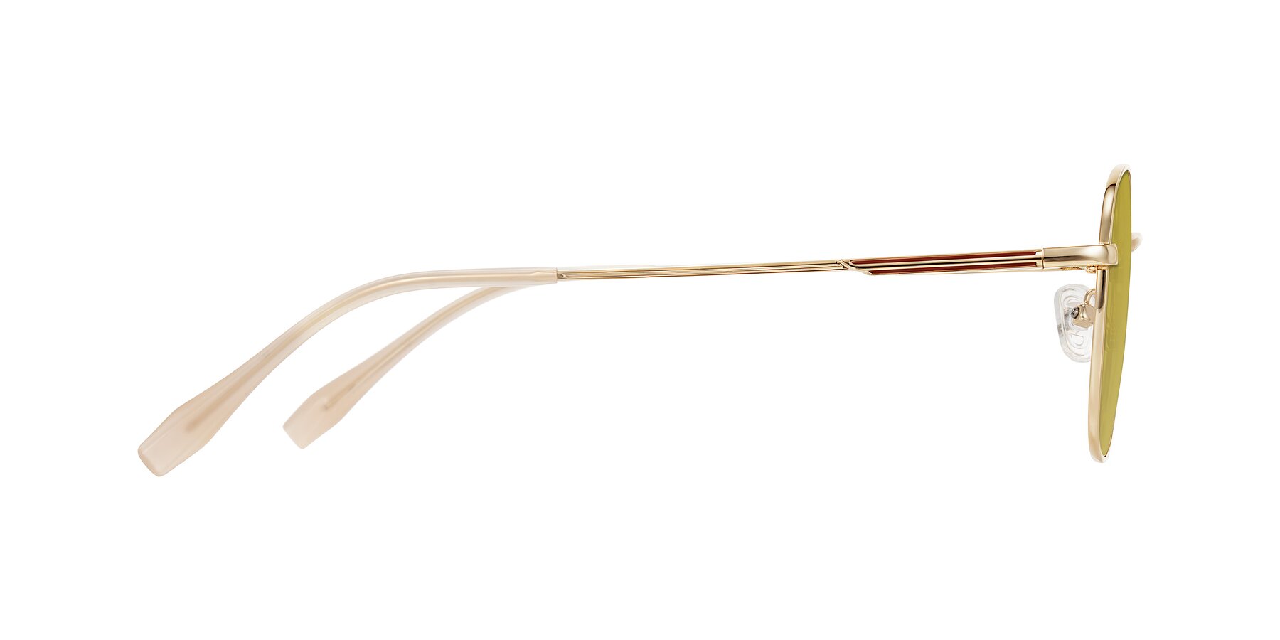 Side of Inver in Gold with Champagne Tinted Lenses