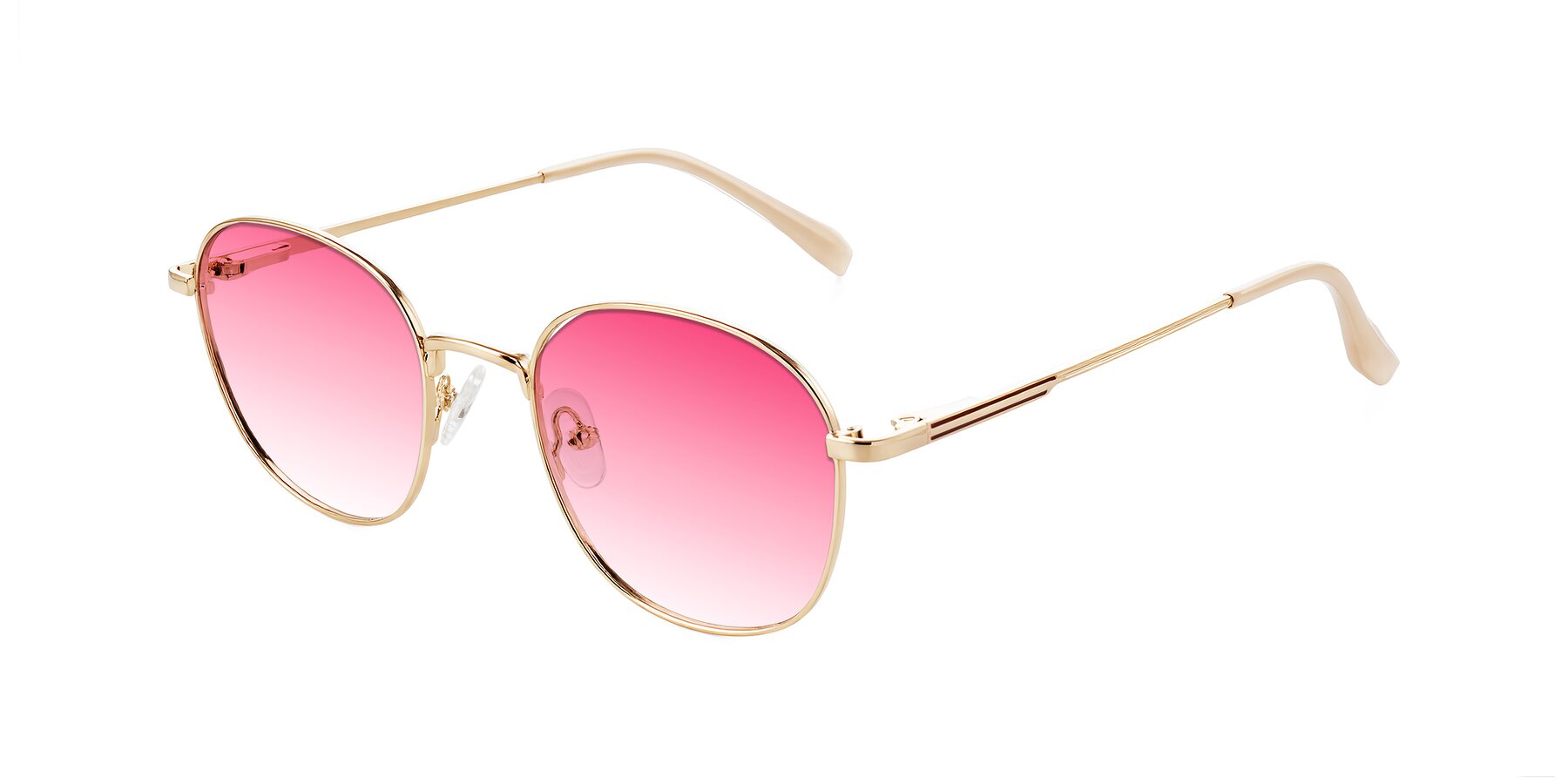 Angle of Inver in Gold with Pink Gradient Lenses
