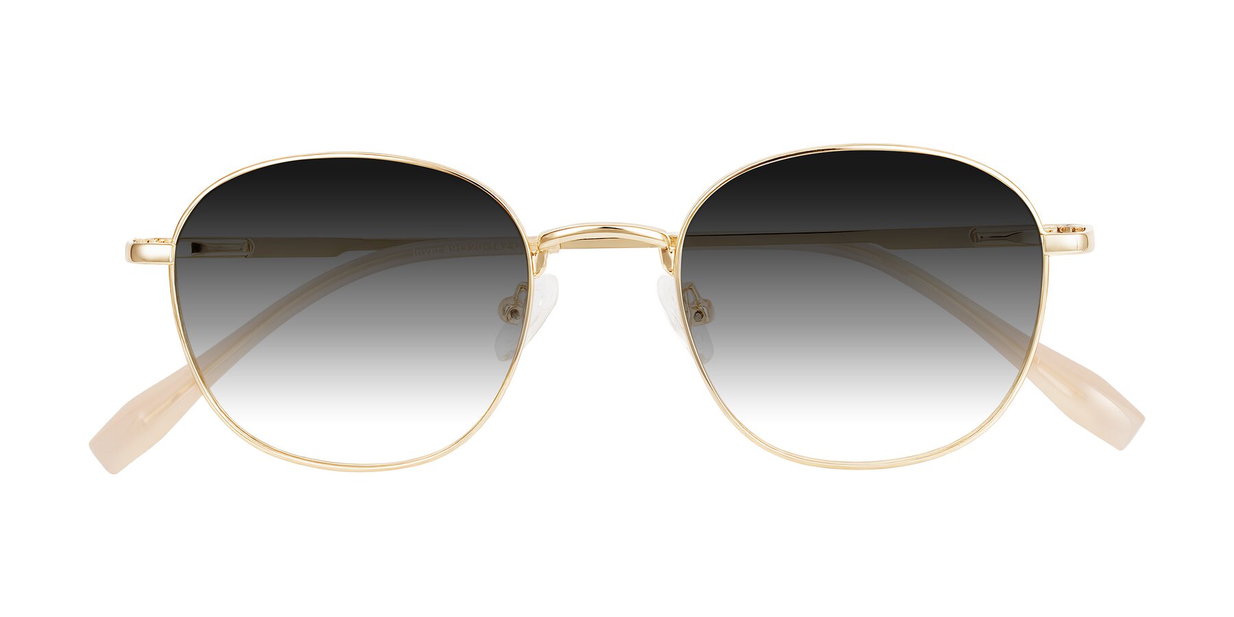 Folded Front of Inver in Gold with Gray Gradient Lenses