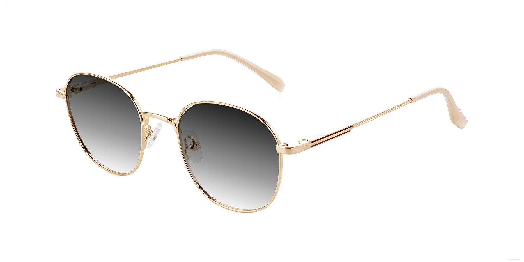 Angle of Inver in Gold with Gray Gradient Lenses