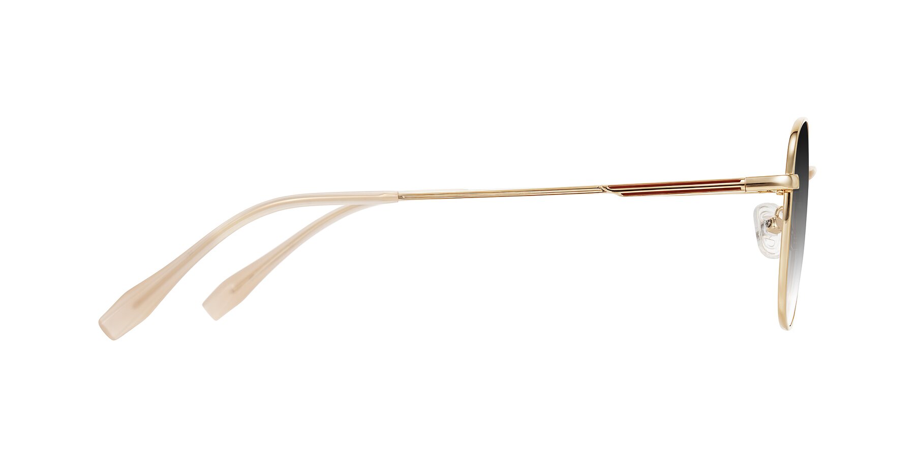 Side of Inver in Gold with Gray Gradient Lenses