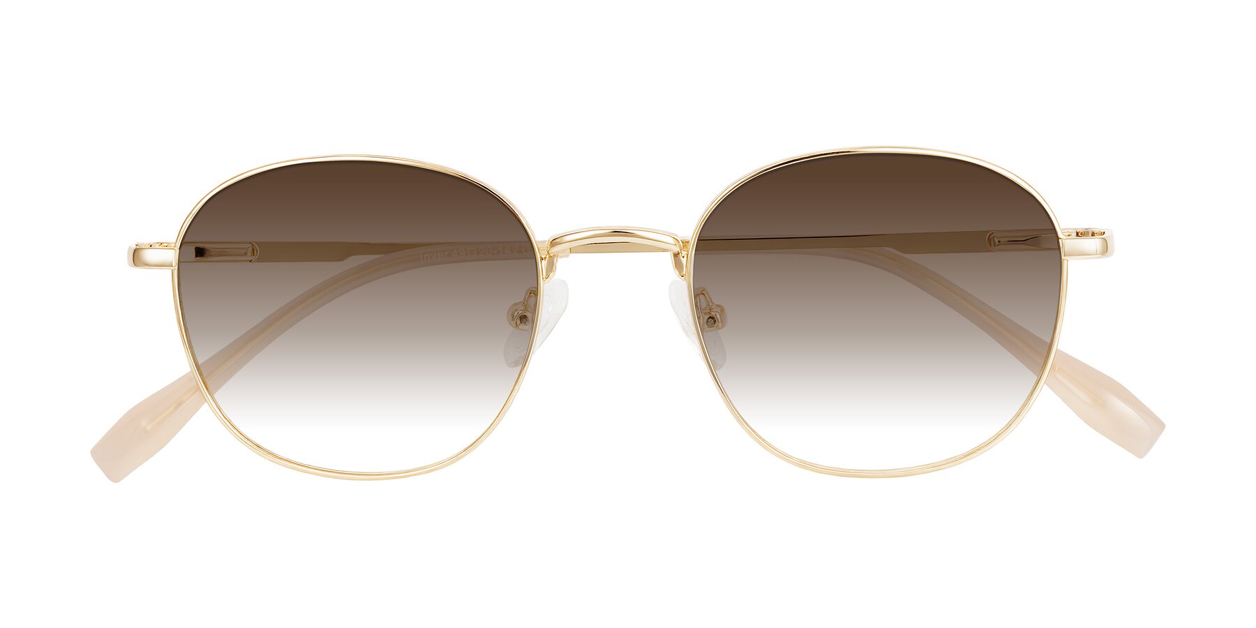 Folded Front of Inver in Gold with Brown Gradient Lenses