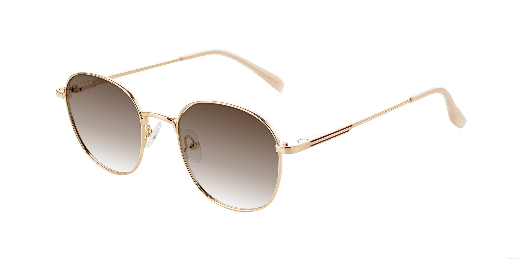 Angle of Inver in Gold with Brown Gradient Lenses
