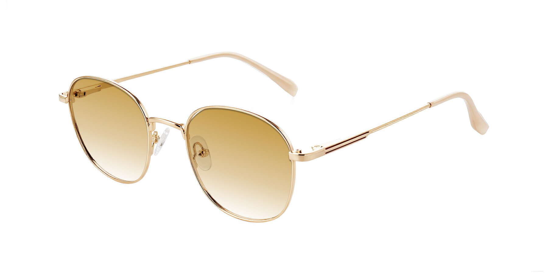Angle of Inver in Gold with Champagne Gradient Lenses
