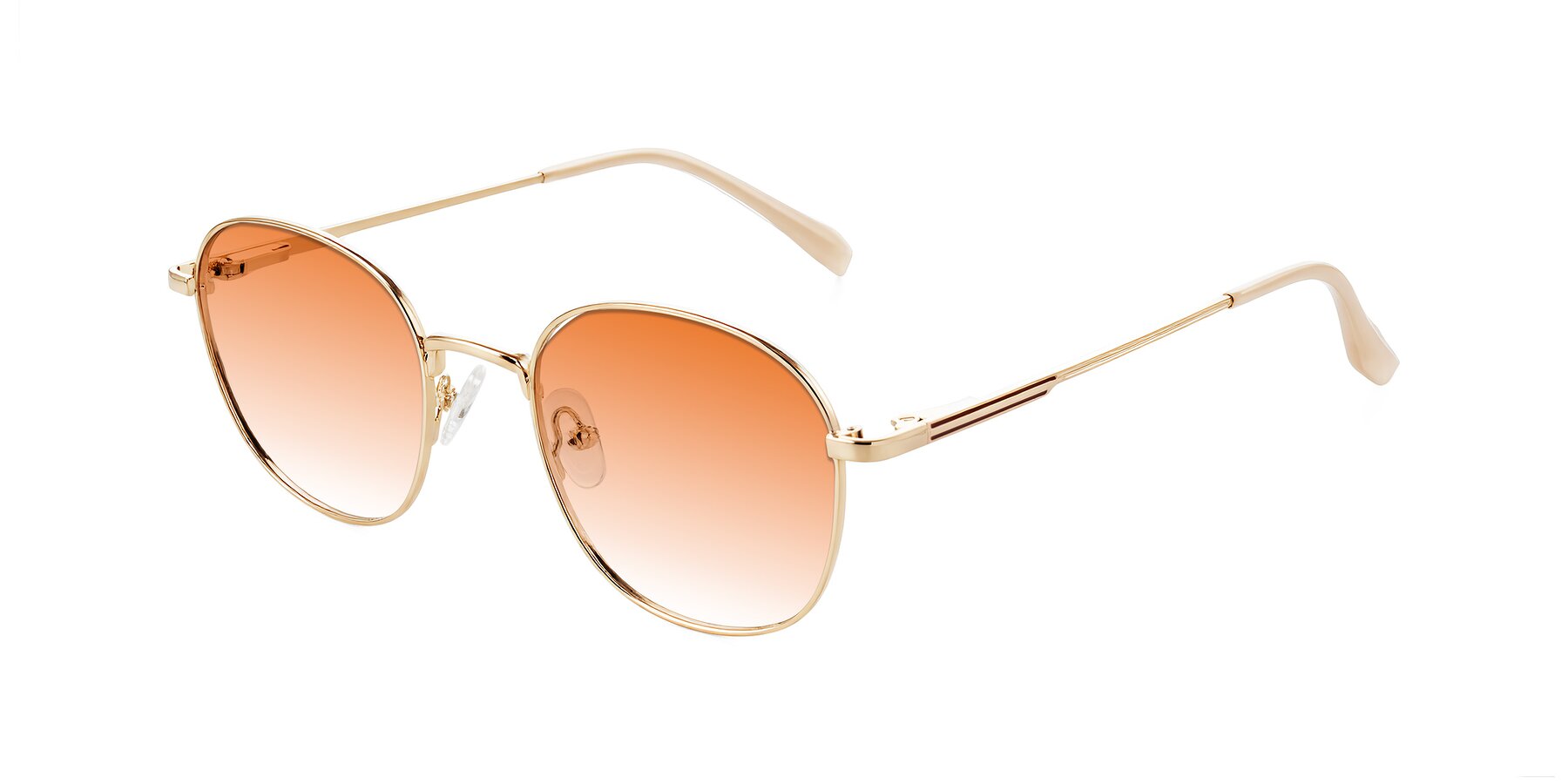 Angle of Inver in Gold with Orange Gradient Lenses