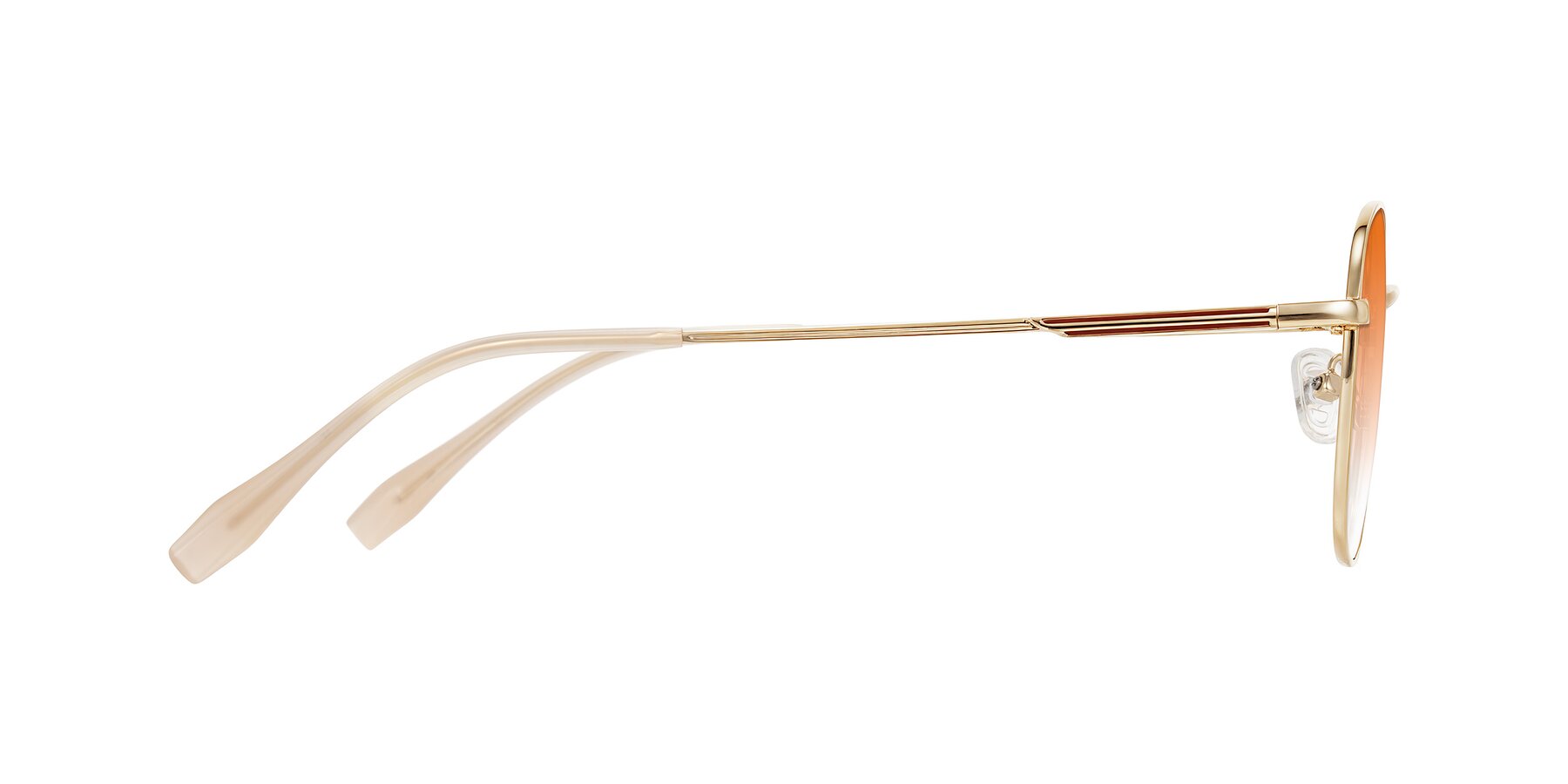 Side of Inver in Gold with Orange Gradient Lenses