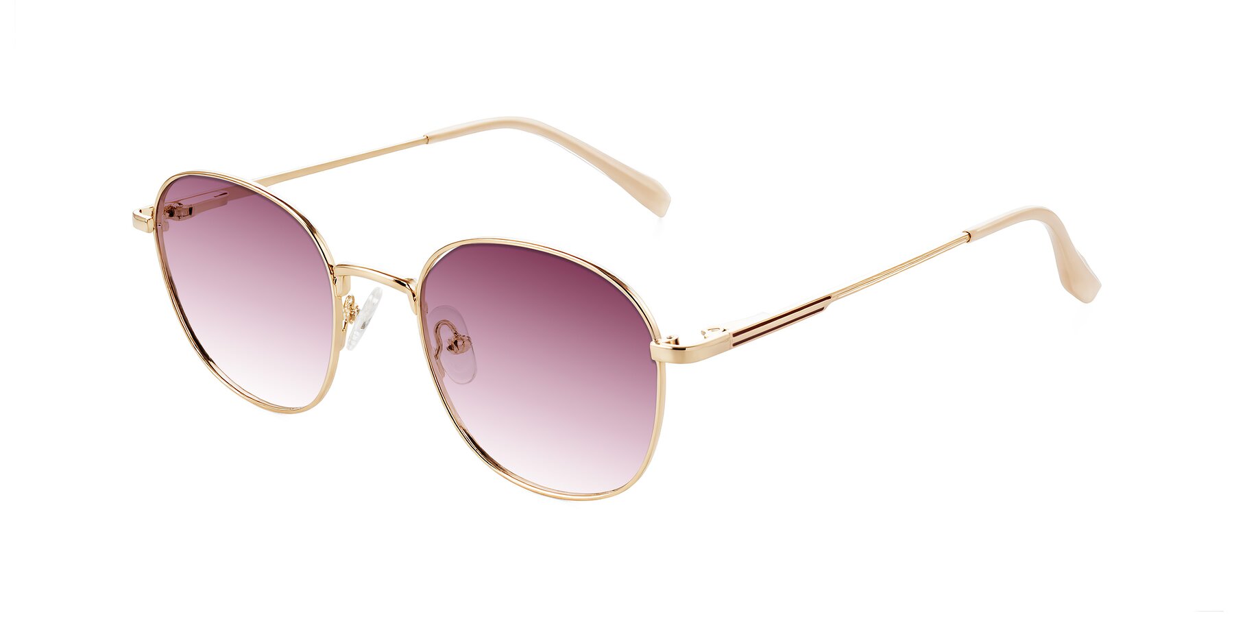 Angle of Inver in Gold with Wine Gradient Lenses