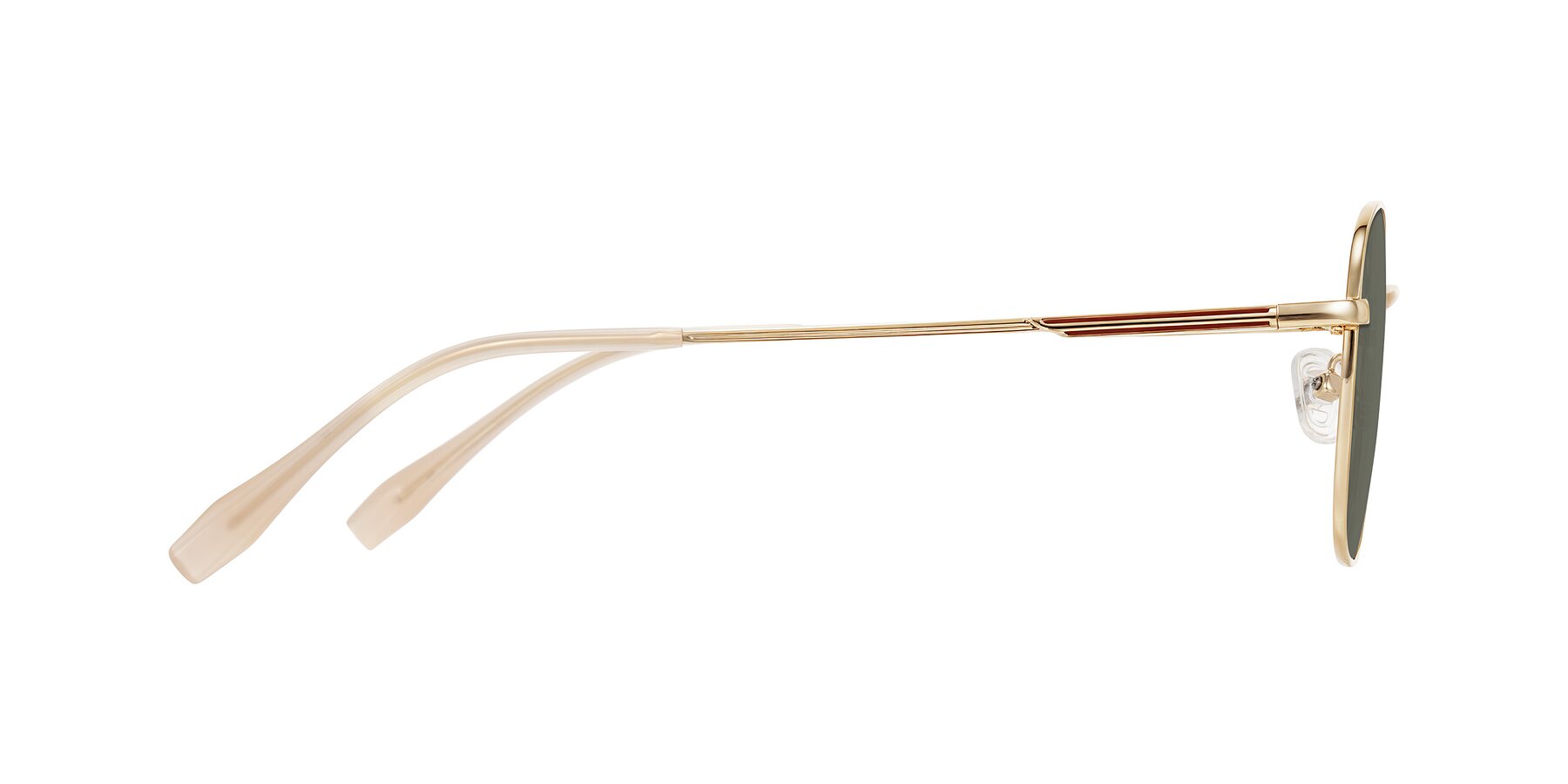 Side of Inver in Gold with Gray Polarized Lenses
