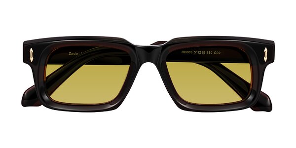 Front of Zade in Translucent Brown