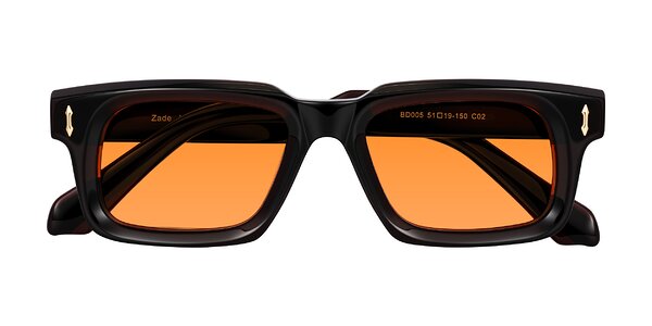 Front of Zade in Translucent Brown