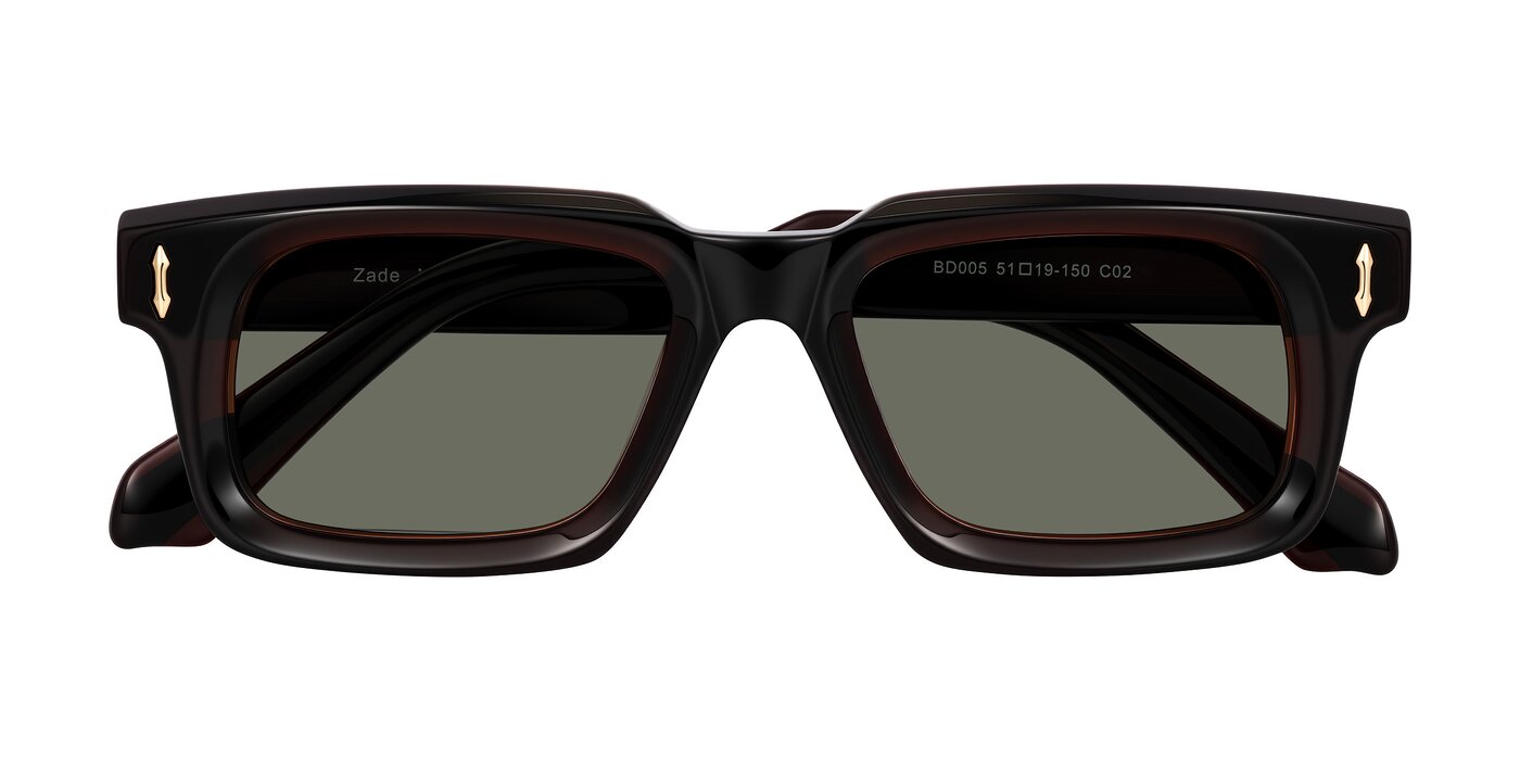 Zade - Translucent Brown Polarized Sunglasses