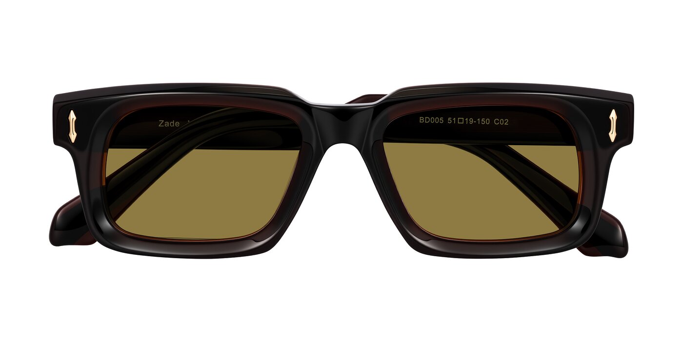 Zade - Translucent Brown Polarized Sunglasses