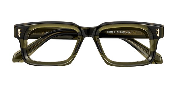 Front of Zade in Translucent Green