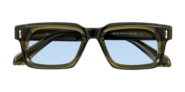 Front of Zade in Translucent Green