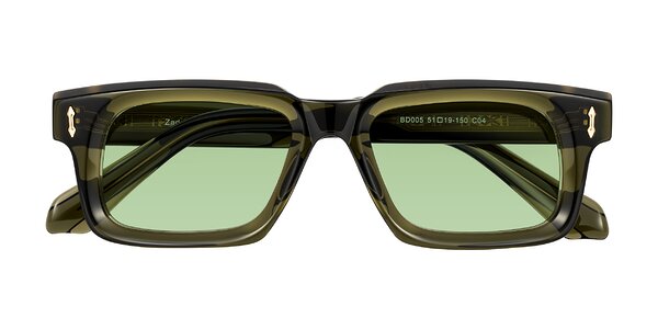 Front of Zade in Translucent Green