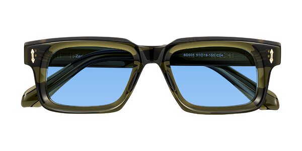 Front of Zade in Translucent Green