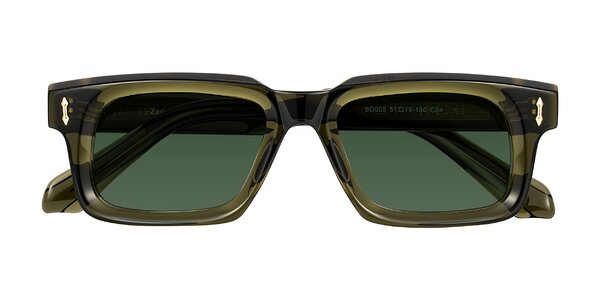 Front of Zade in Translucent Green