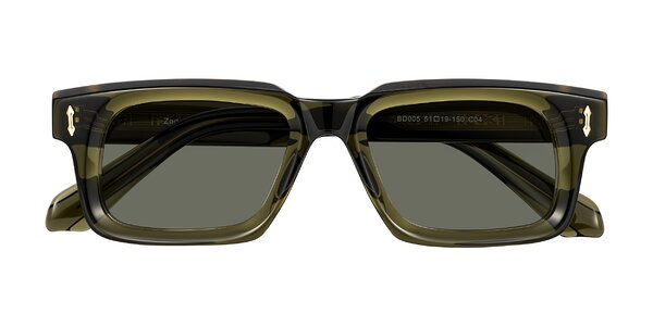 Front of Zade in Translucent Green