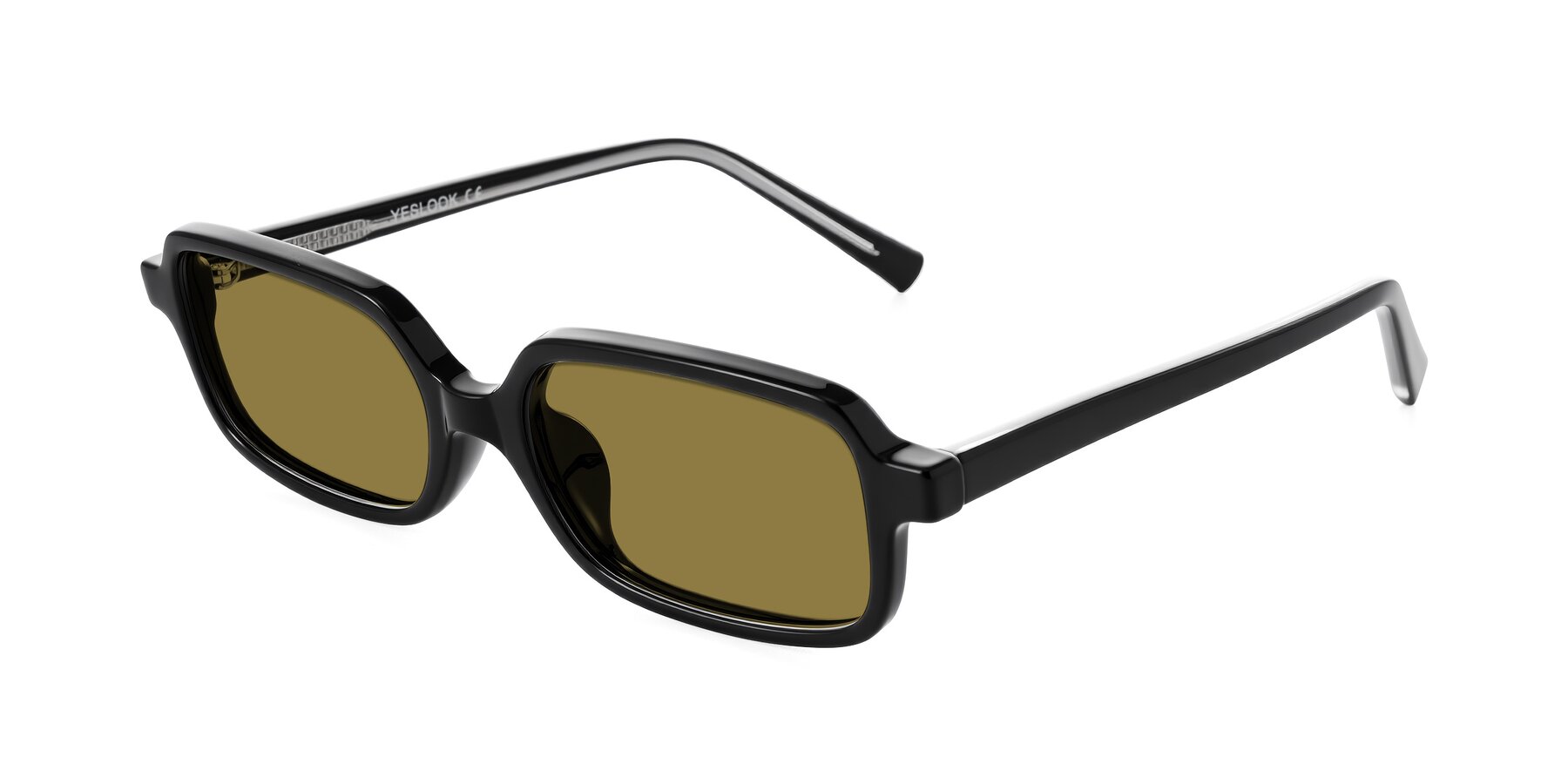 Angle of Garbott in Black with Brown Polarized Lenses