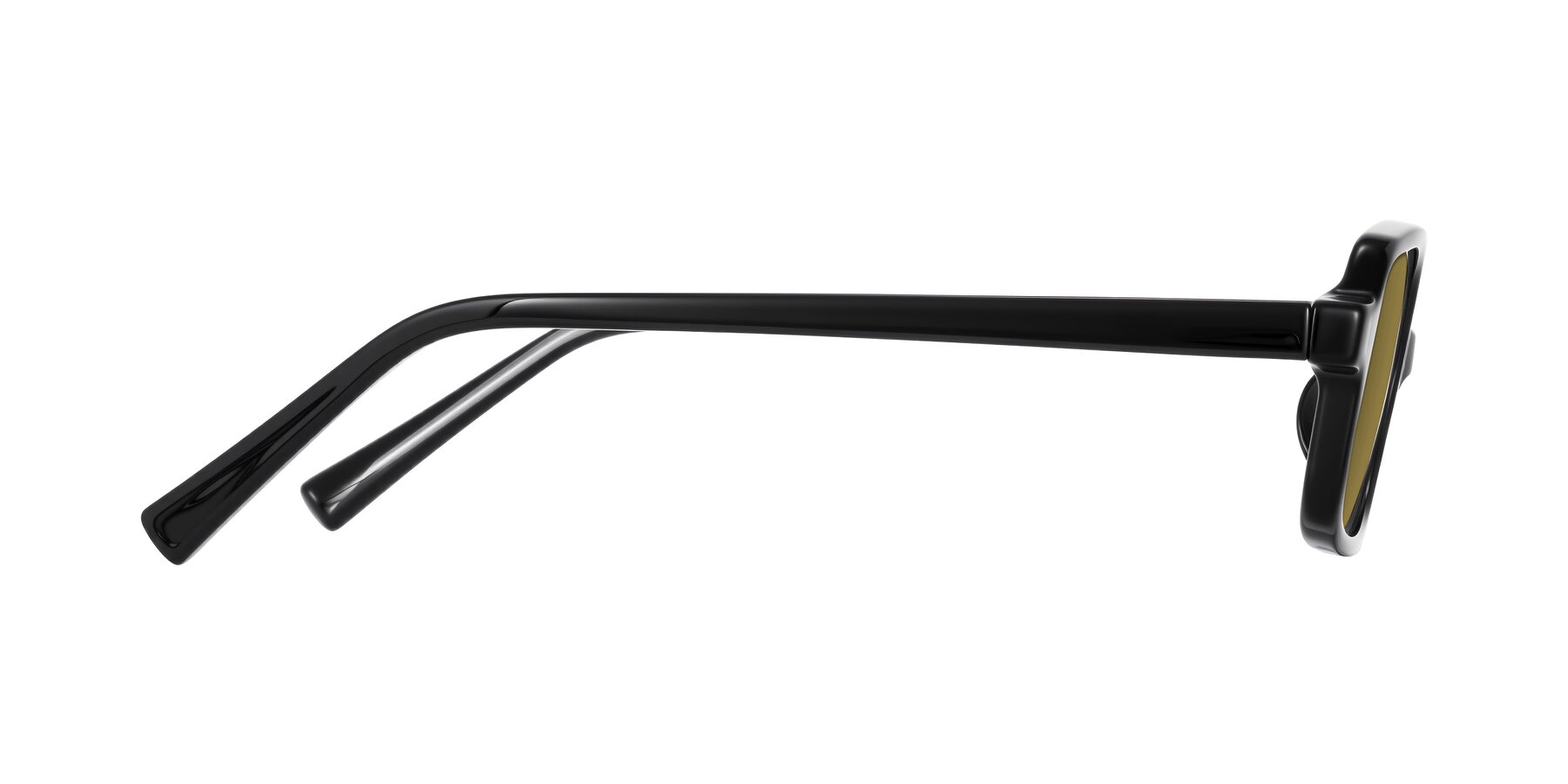 Side of Garbott in Black with Brown Polarized Lenses