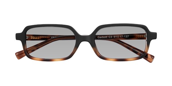 Front of Garbott in Black/Tortoise
