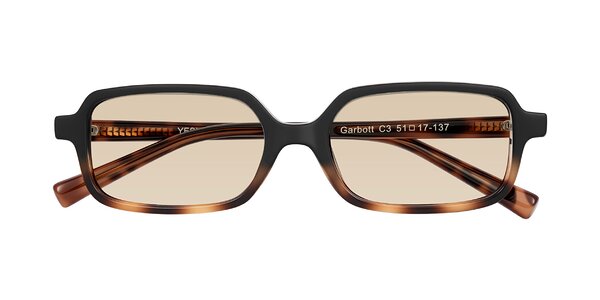 Front of Garbott in Black/Tortoise