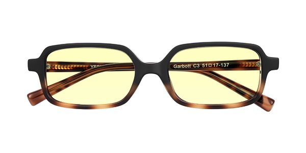 Front of Garbott in Black/Tortoise