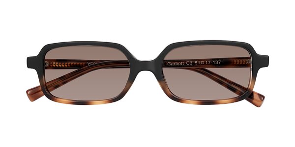 Front of Garbott in Black/Tortoise