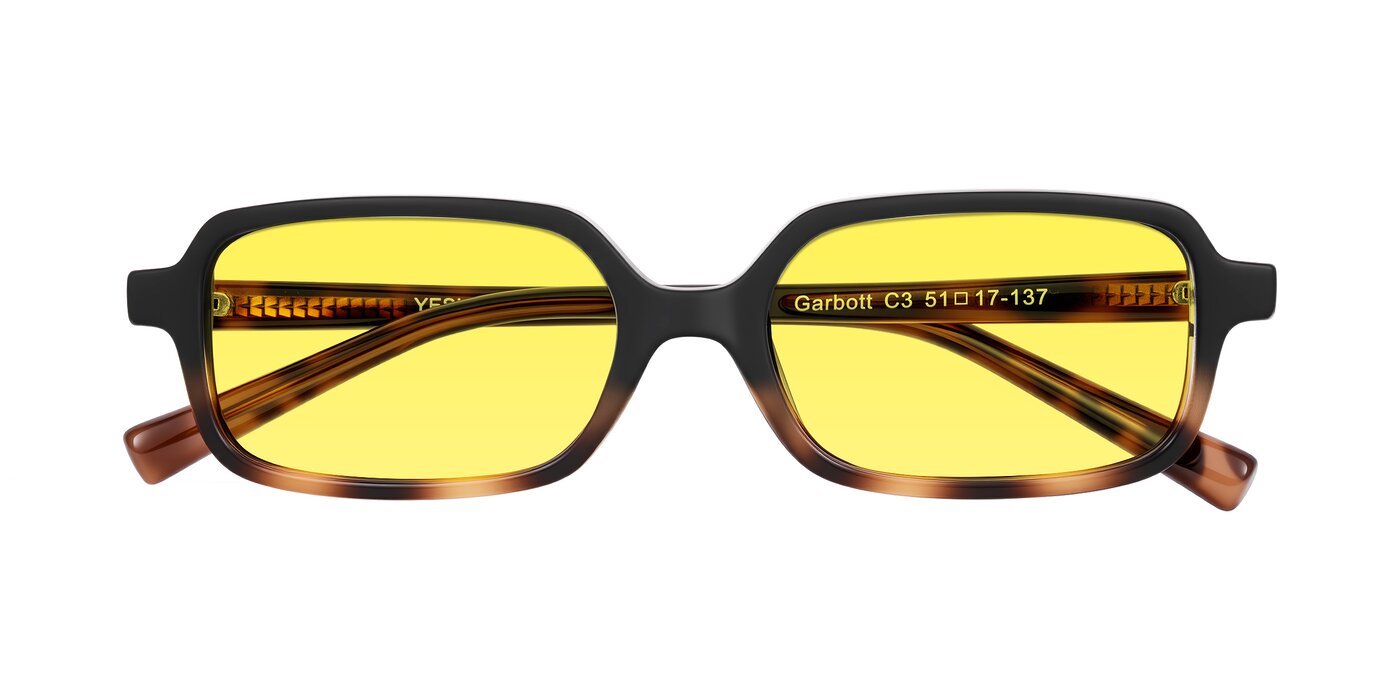 Garbott - Black/Tortoise Tinted Sunglasses