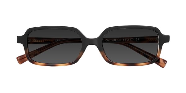 Front of Garbott in Black/Tortoise