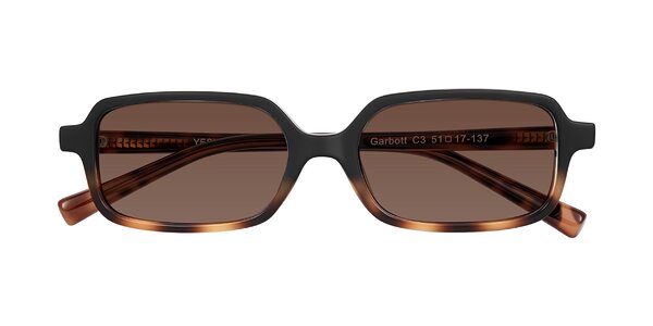 Front of Garbott in Black/Tortoise